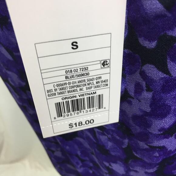 A New Day Floral Tank Top Blue Small - Picture 10 of 15